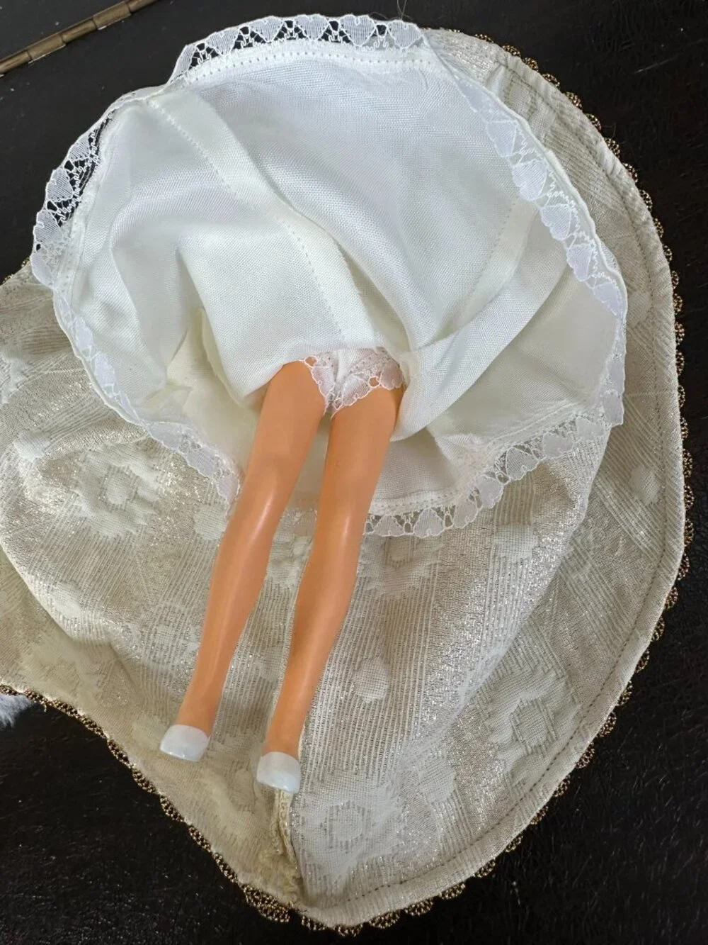Peggy Nisbet costume doll Queen Elizabeth II in State Robes Metal Crown circa 19